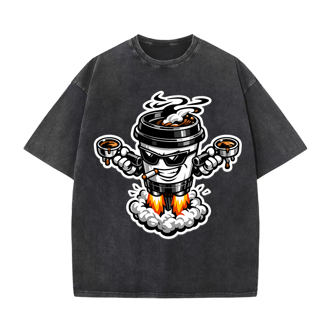 T-shirt Velvet Steam Clash Kaffee Code