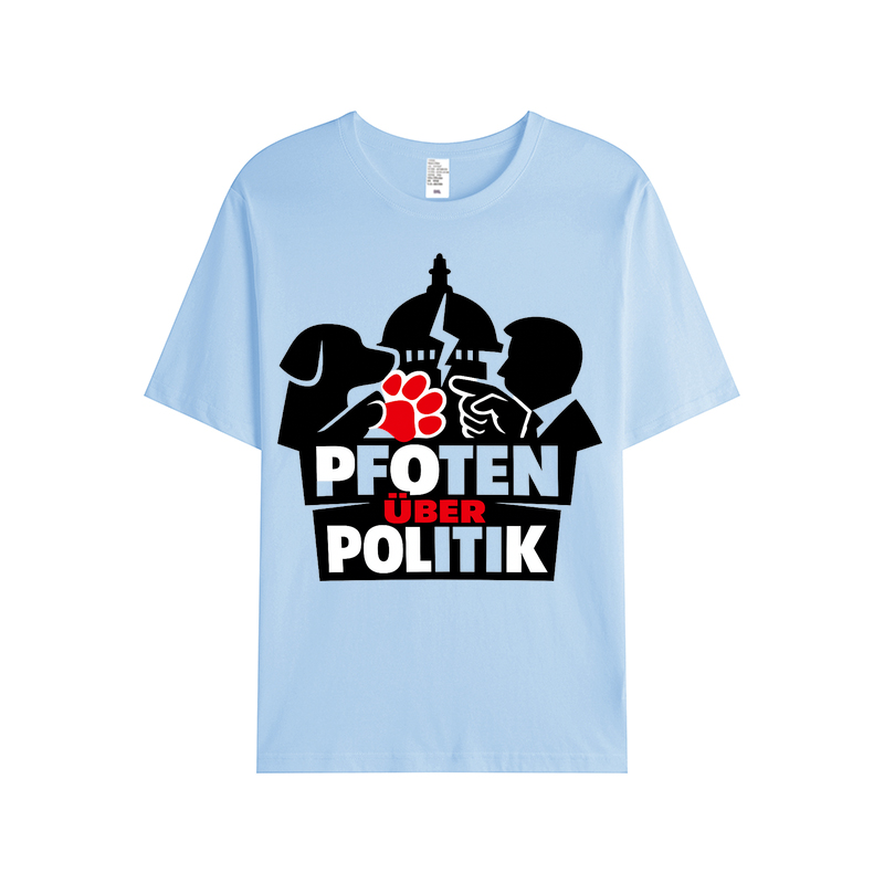 T-Shirt Pfoten über Politik Hundeliebe Edition