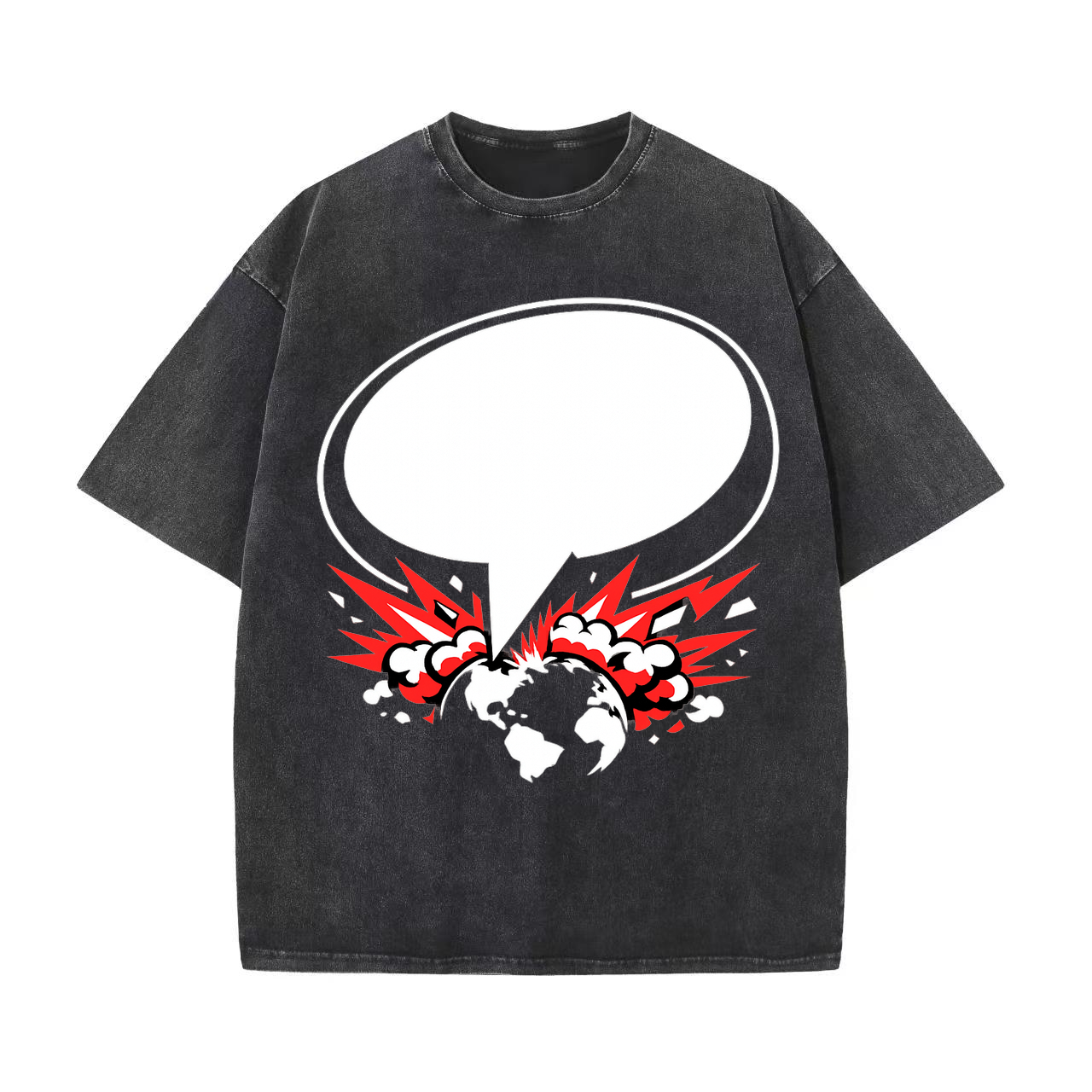 T-shirt Rebellenball im Raster Vektor-Statement