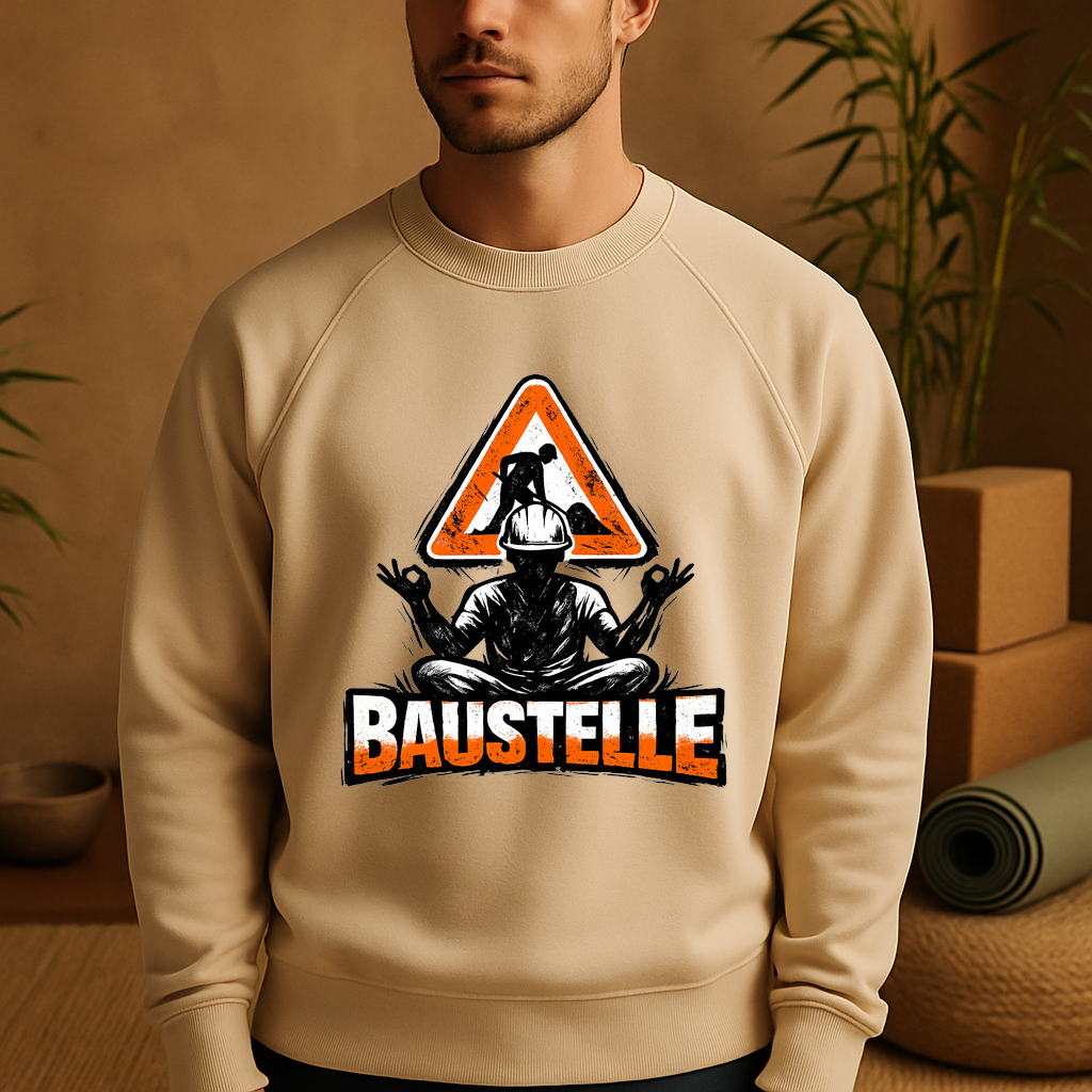 Sweatshirt Baustellen-Balance Yoga Yogi