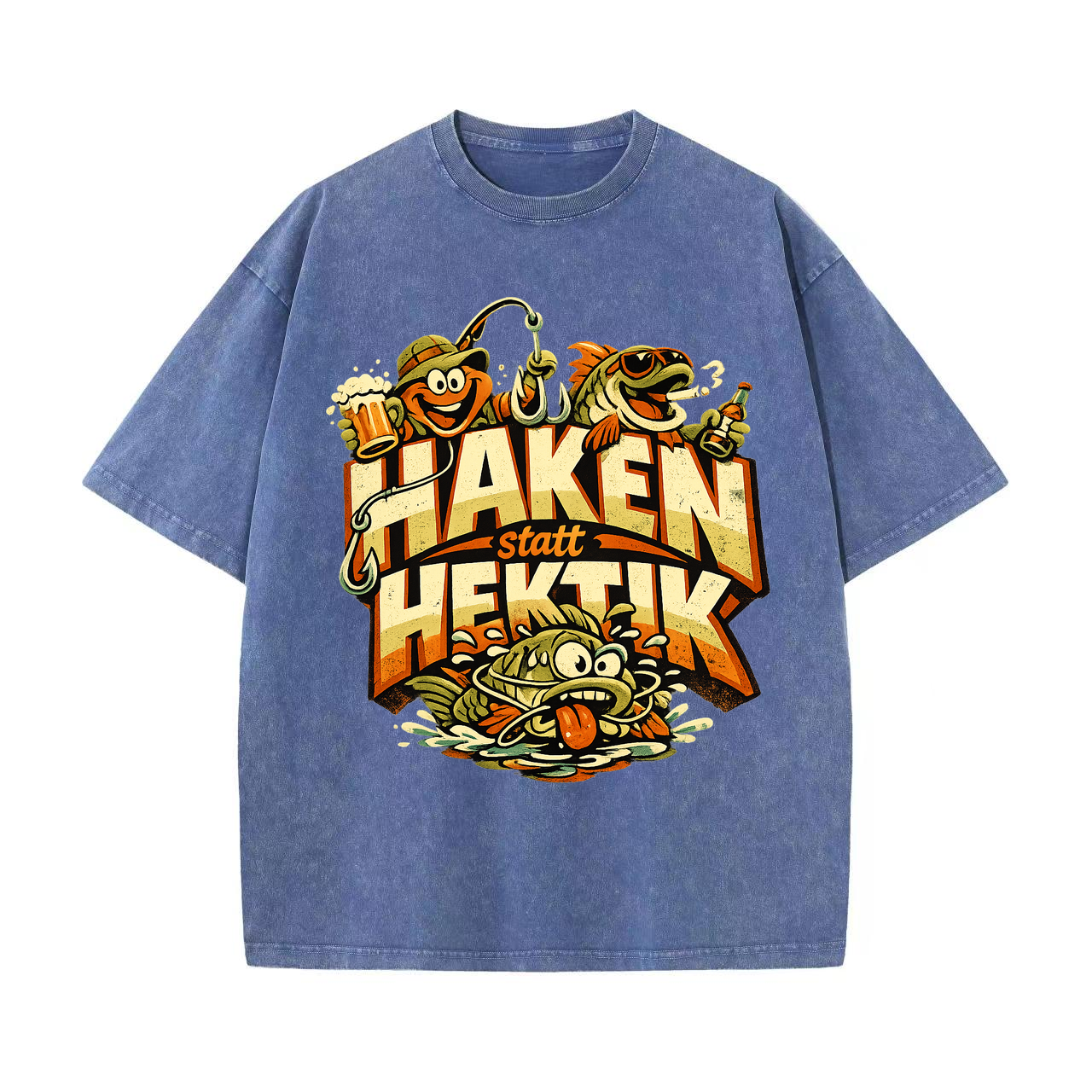 t-shirt Haken statt Hektik Anglerglück