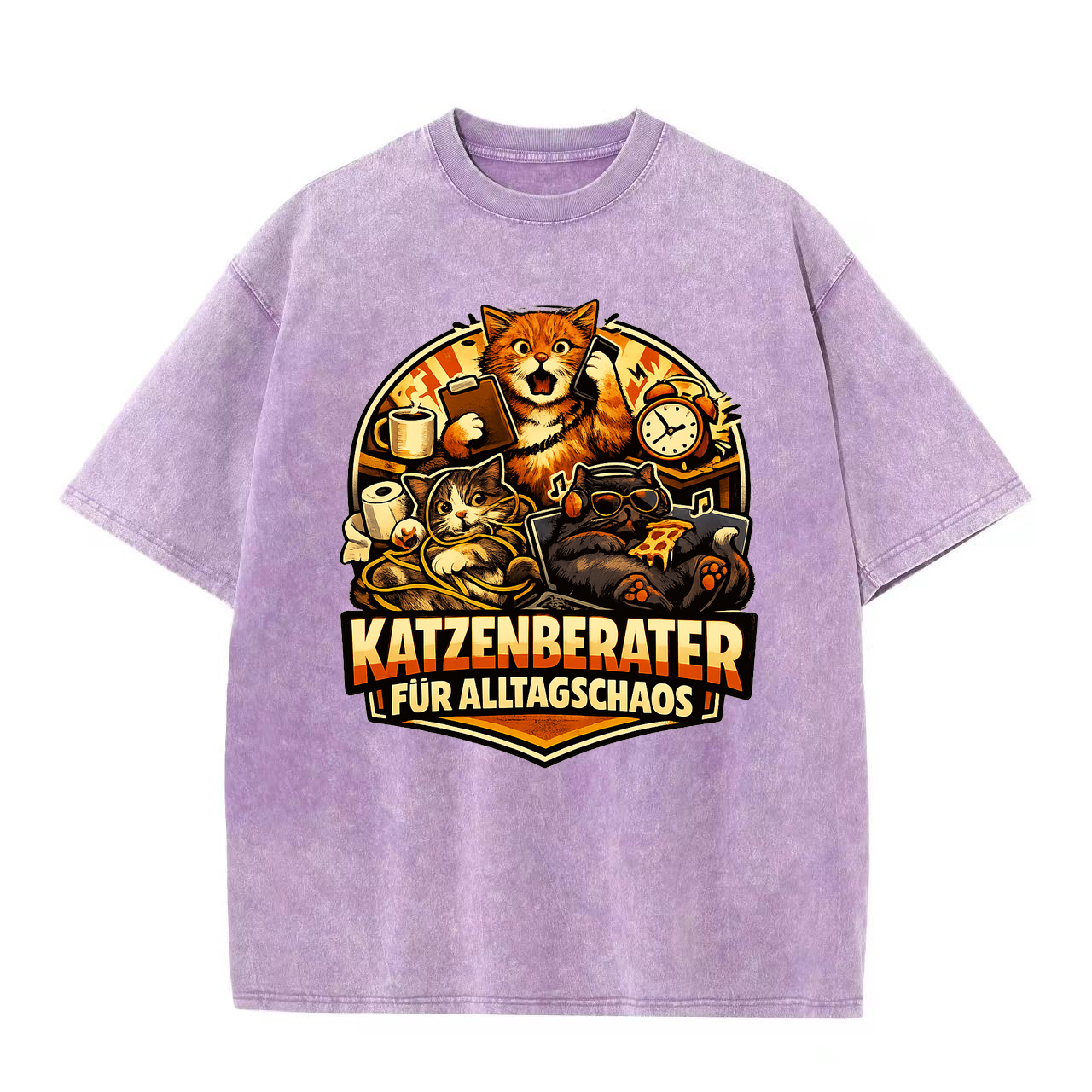 T-Shirt Chaos-Katze: Dein Alltagsberater