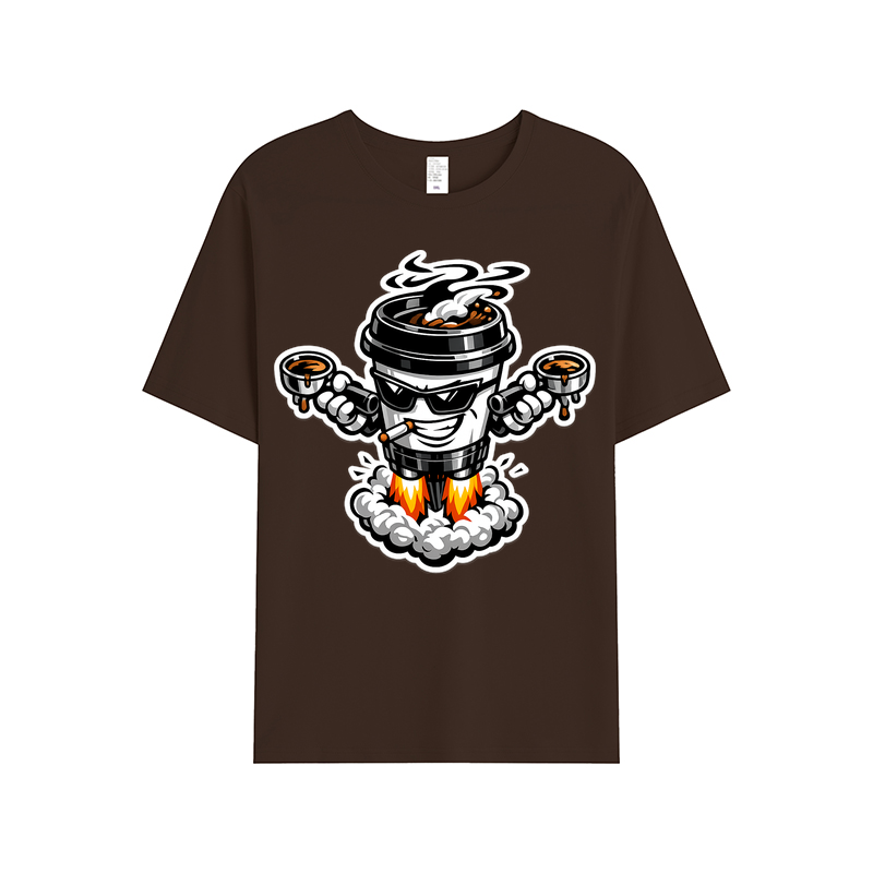 T-shirt Velvet Steam Clash: Kaffeegenuss im Duell