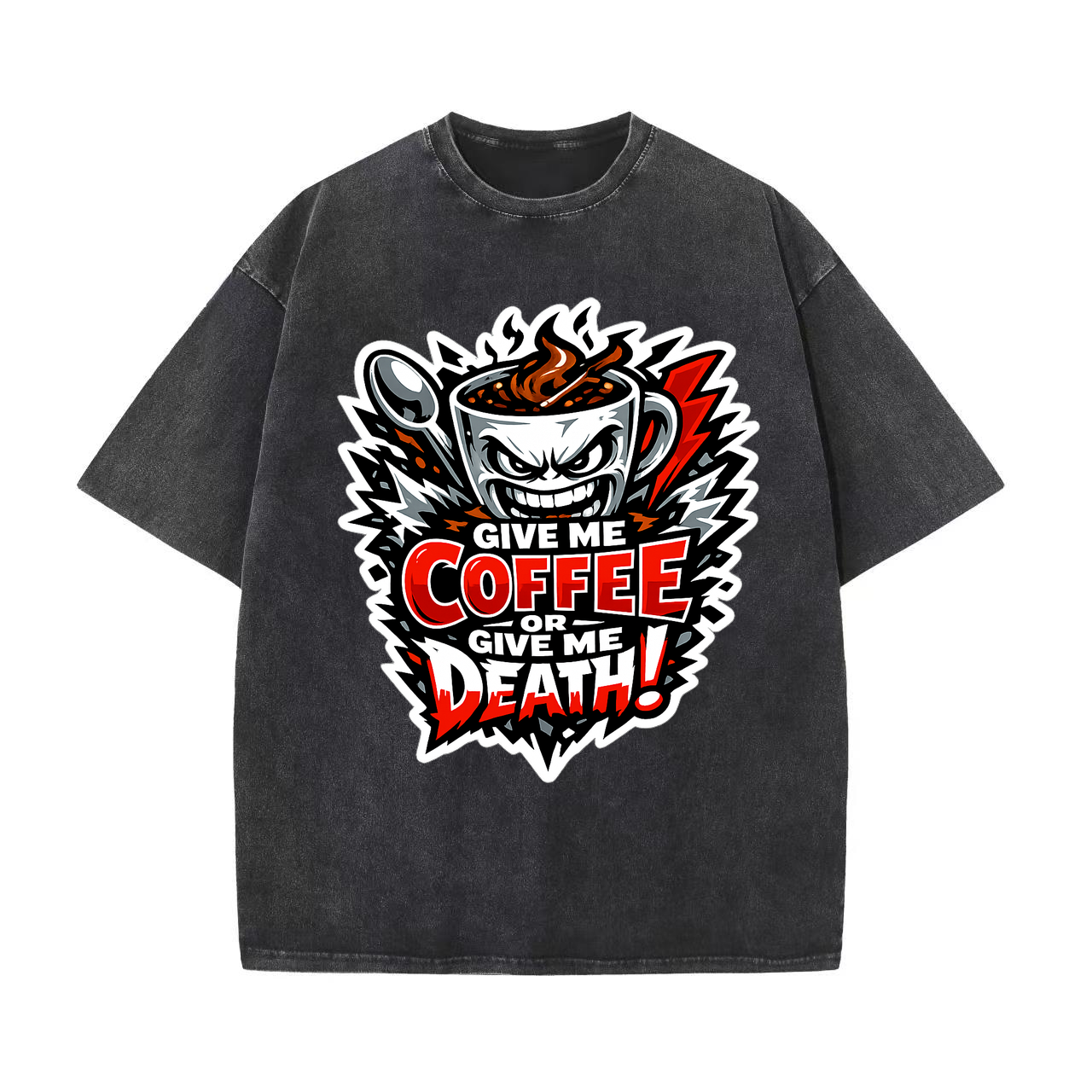 T-shirt Espresso Riot Emblem für Kaffee-Liebhaber