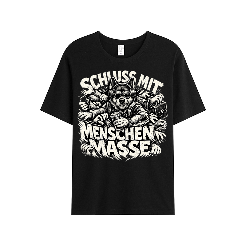 T-Shirt Schluss Mit Menschenmasse Hundeliebe