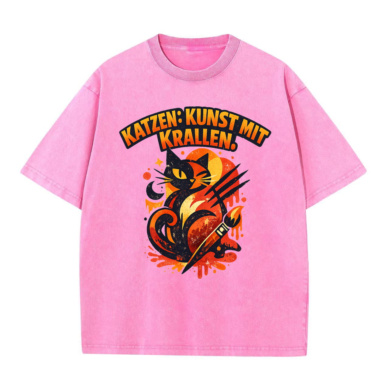 T-Shirt KrallenKunst für Katzenliebhaber