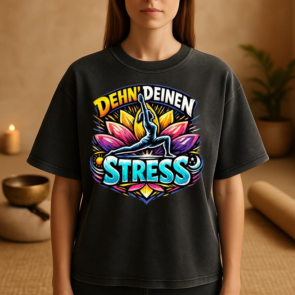 T-Shirt Stretch Your Stress Yoga Flow