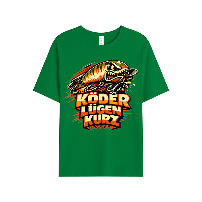 t-shirt Köder Lügen Kurz Angler Edition