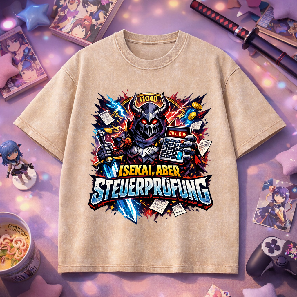 T-Shirt Isekai Steuerprüfung Chaos