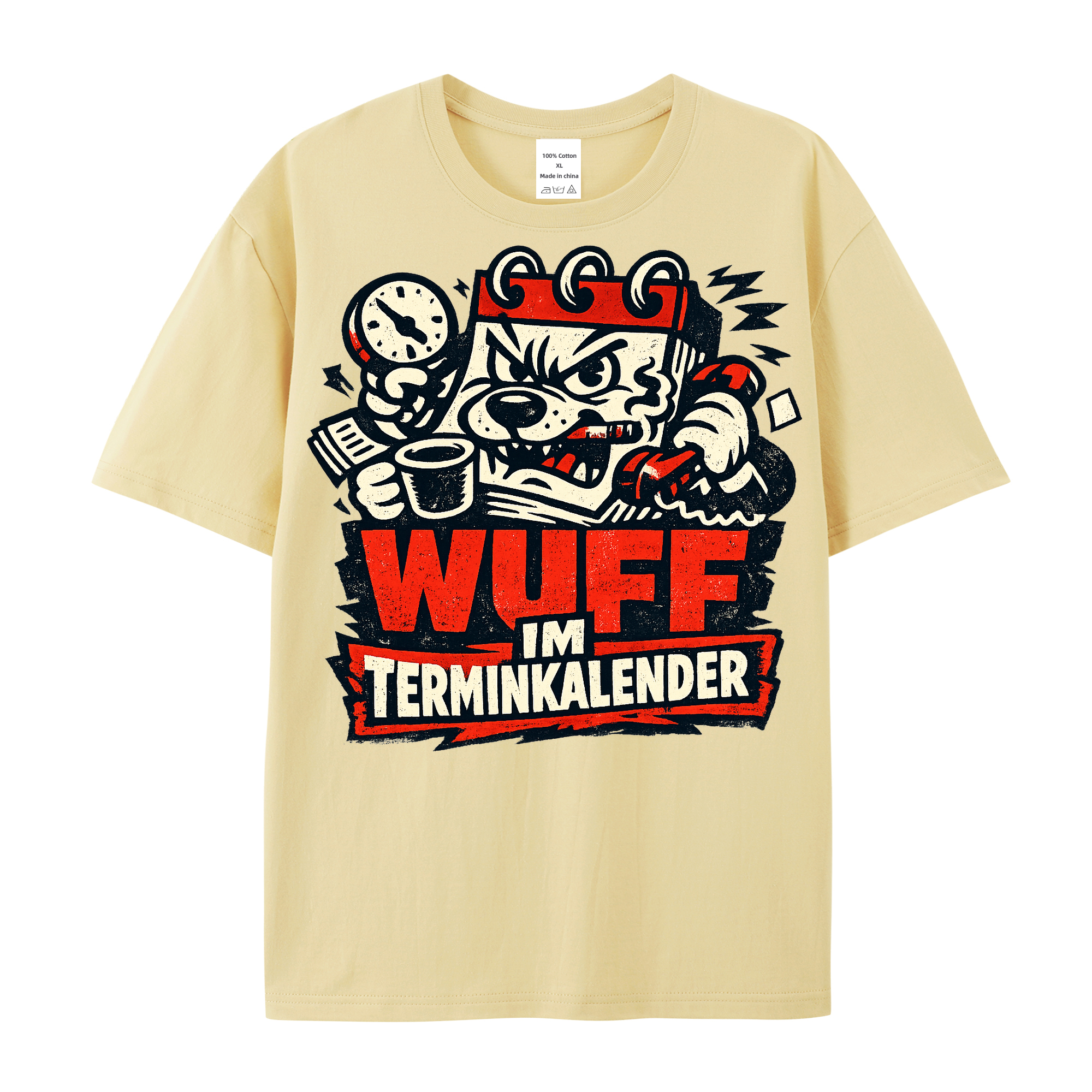 Wuff im Terminkalender t-shirt