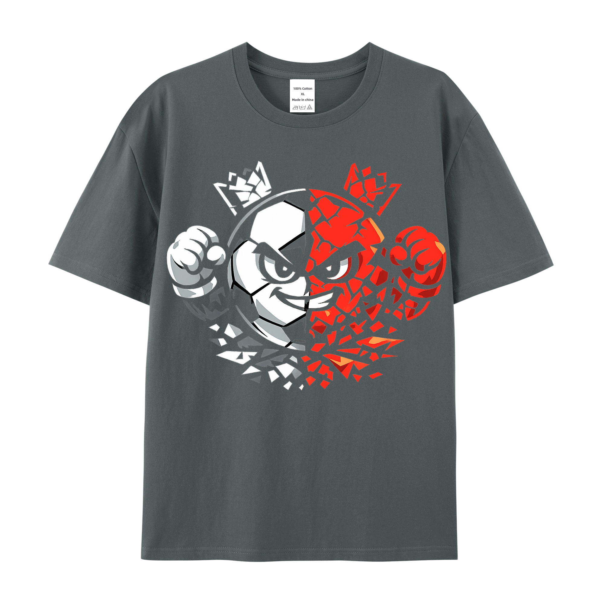 T-shirt Stolzer Wirbelgeist im Farbwirbel-Licht
