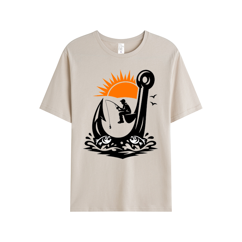 T-Shirt Angelglück am Wasser