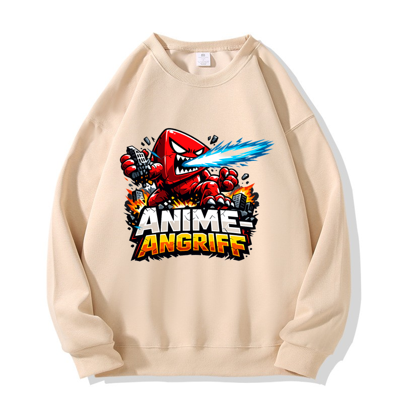 Sweatshirt Anime-Angriff: Power & Style für echte Fans