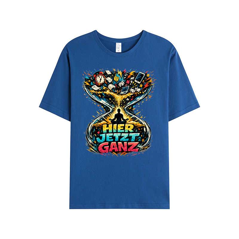 T-Shirt Hier, Jetzt, Ganz – Yoga Balance & Achtsamkeit