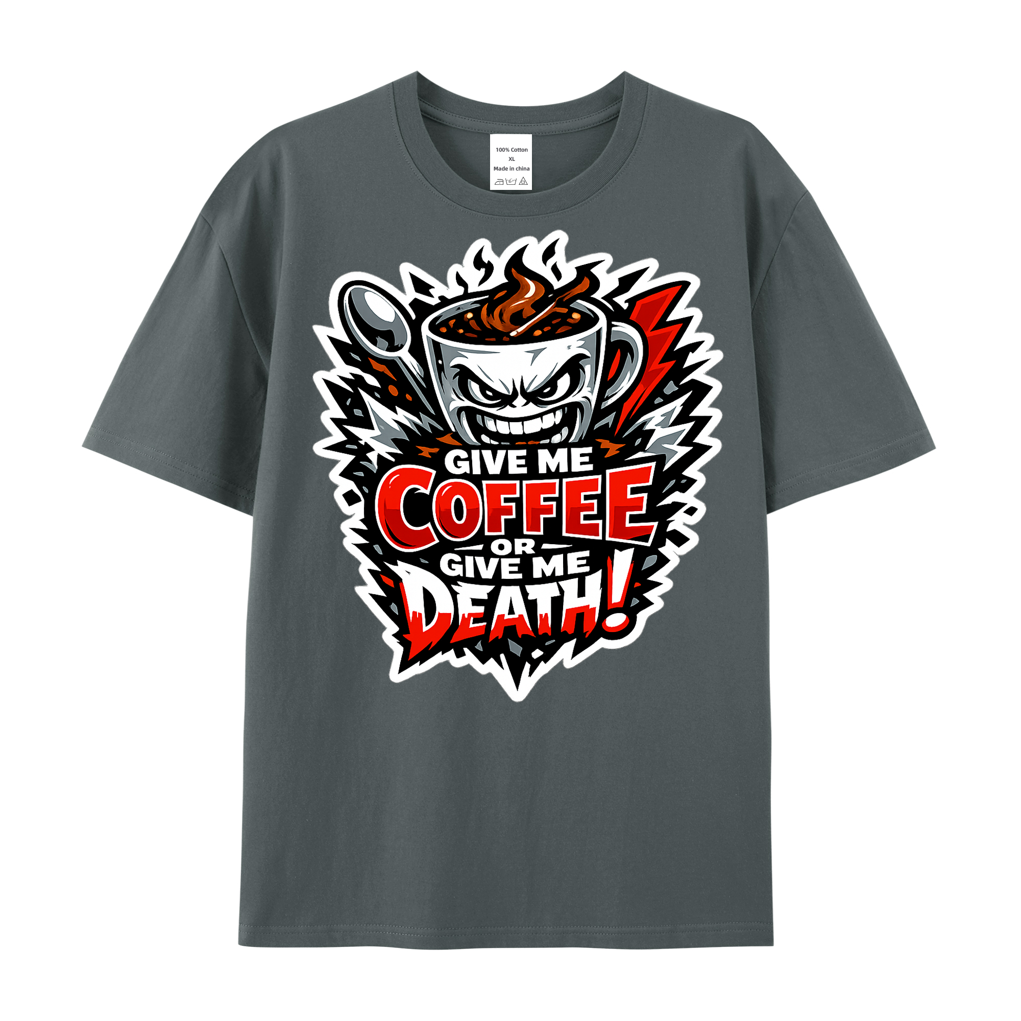 T-shirt Espresso Riot Emblem - Rebellion für Kaffeeliebhaber