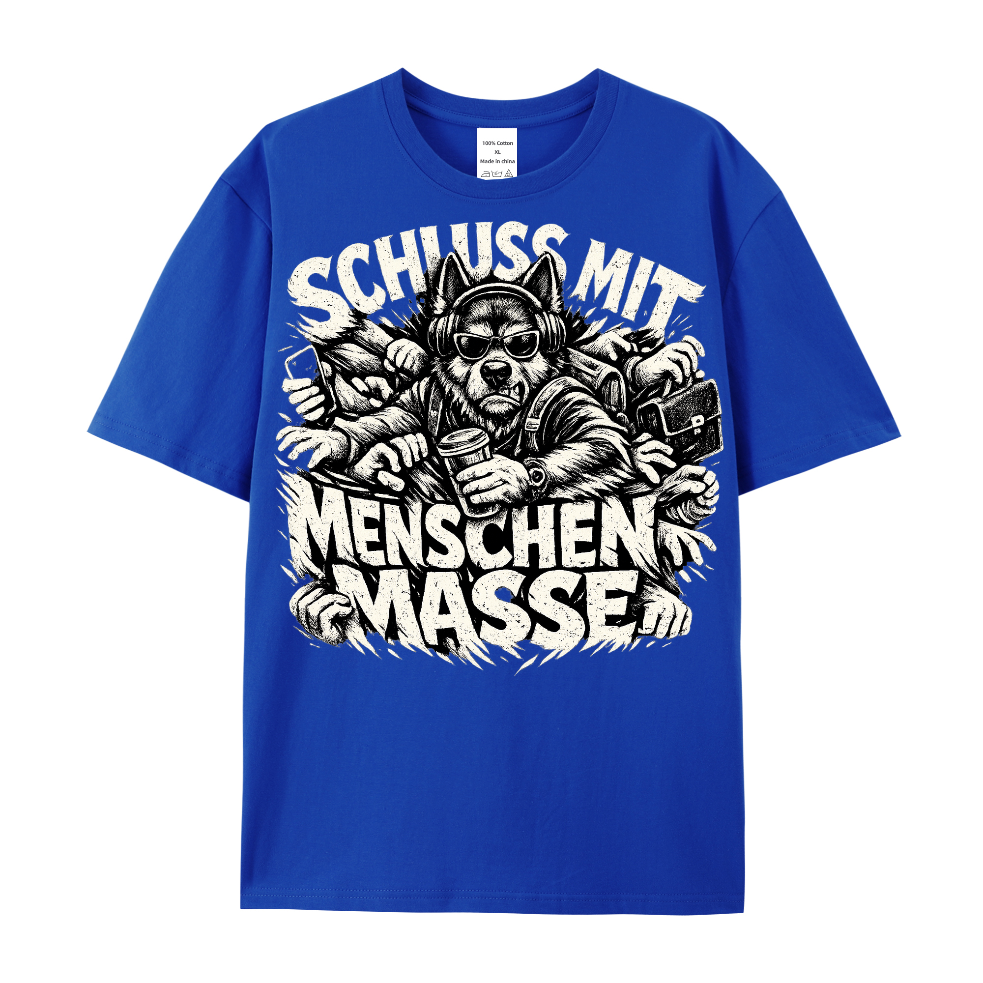 T-Shirt Schluss mit Menschenmassen Hundeliebe