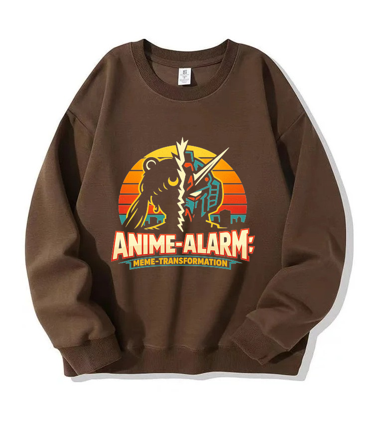 Sweatshirt Anime-Alarm: Meme-Transformation