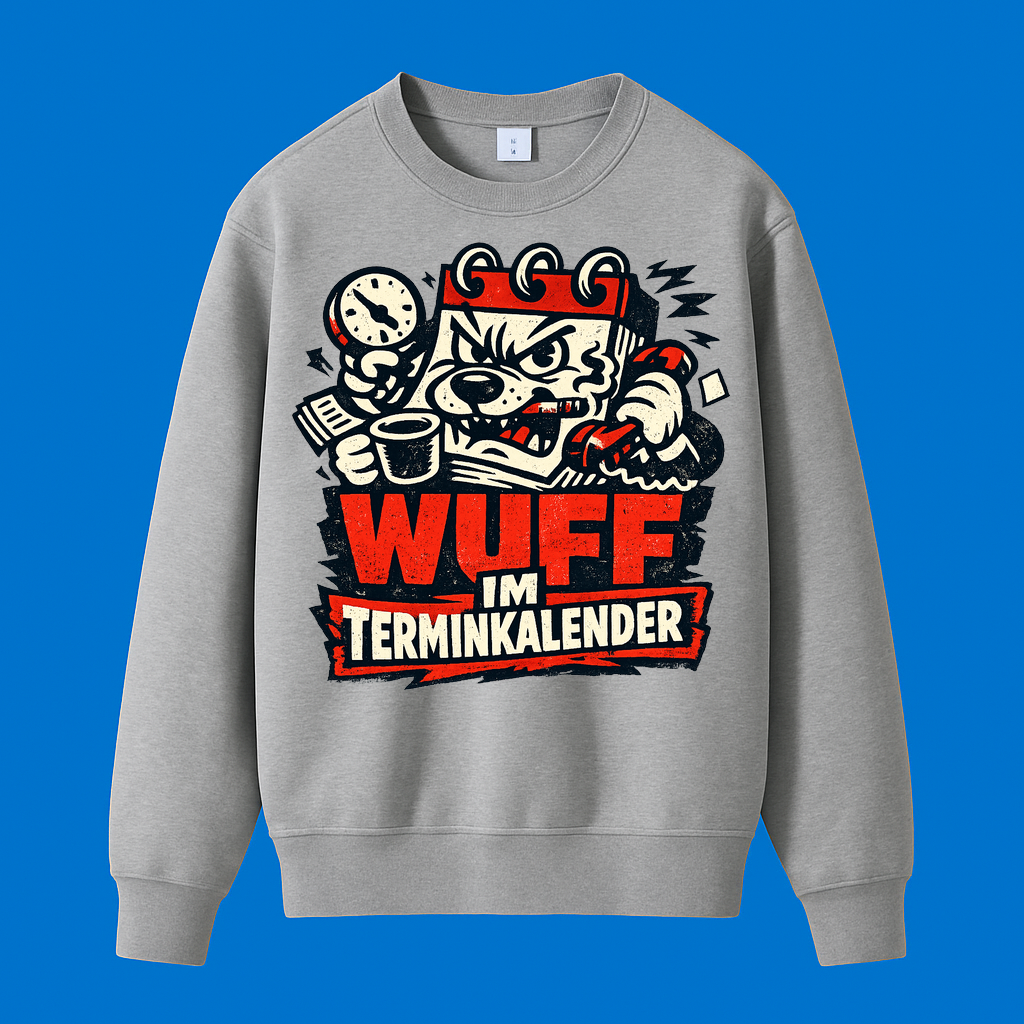 Wuff im Terminkalender Sweatshirt