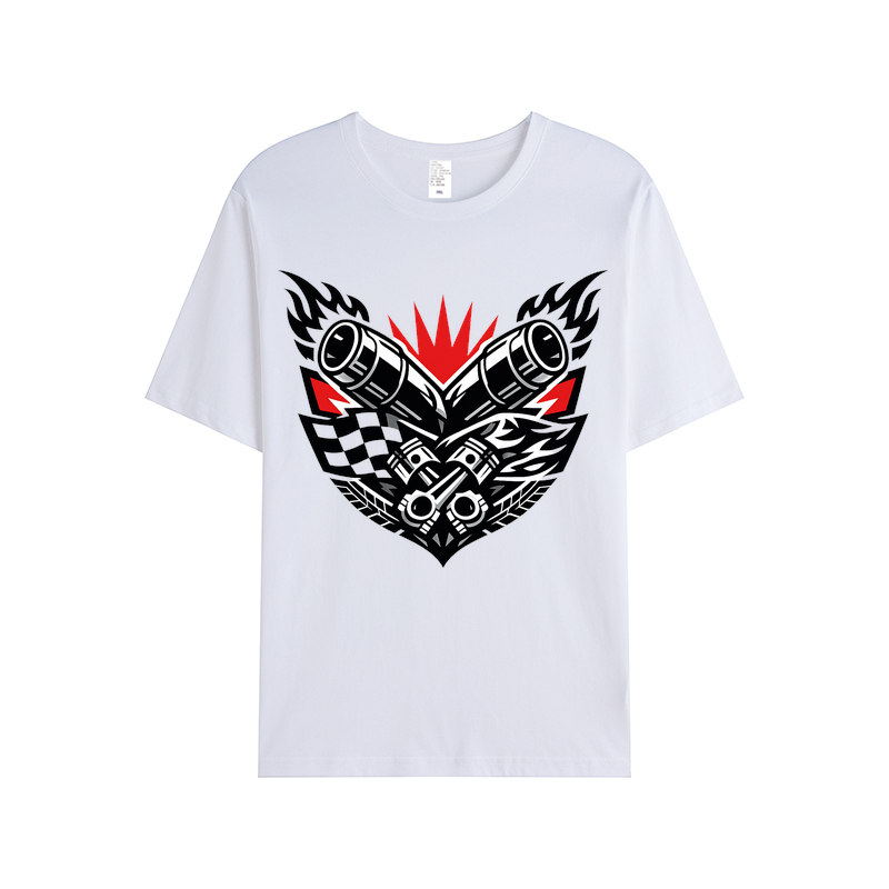T-shirt Auspuff-Eid des Helden Emblem
