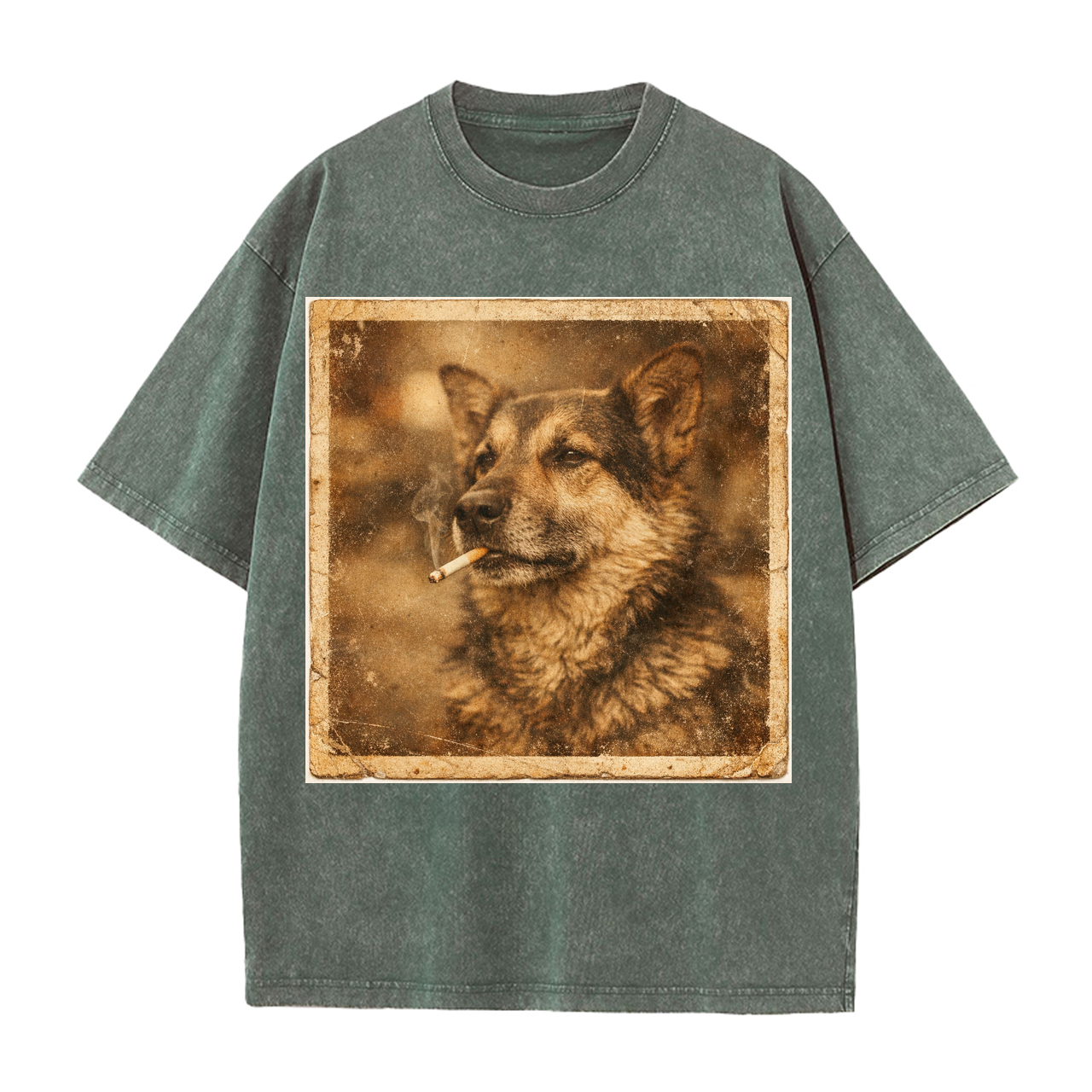 T-shirt Dog Polaroid Photo Print