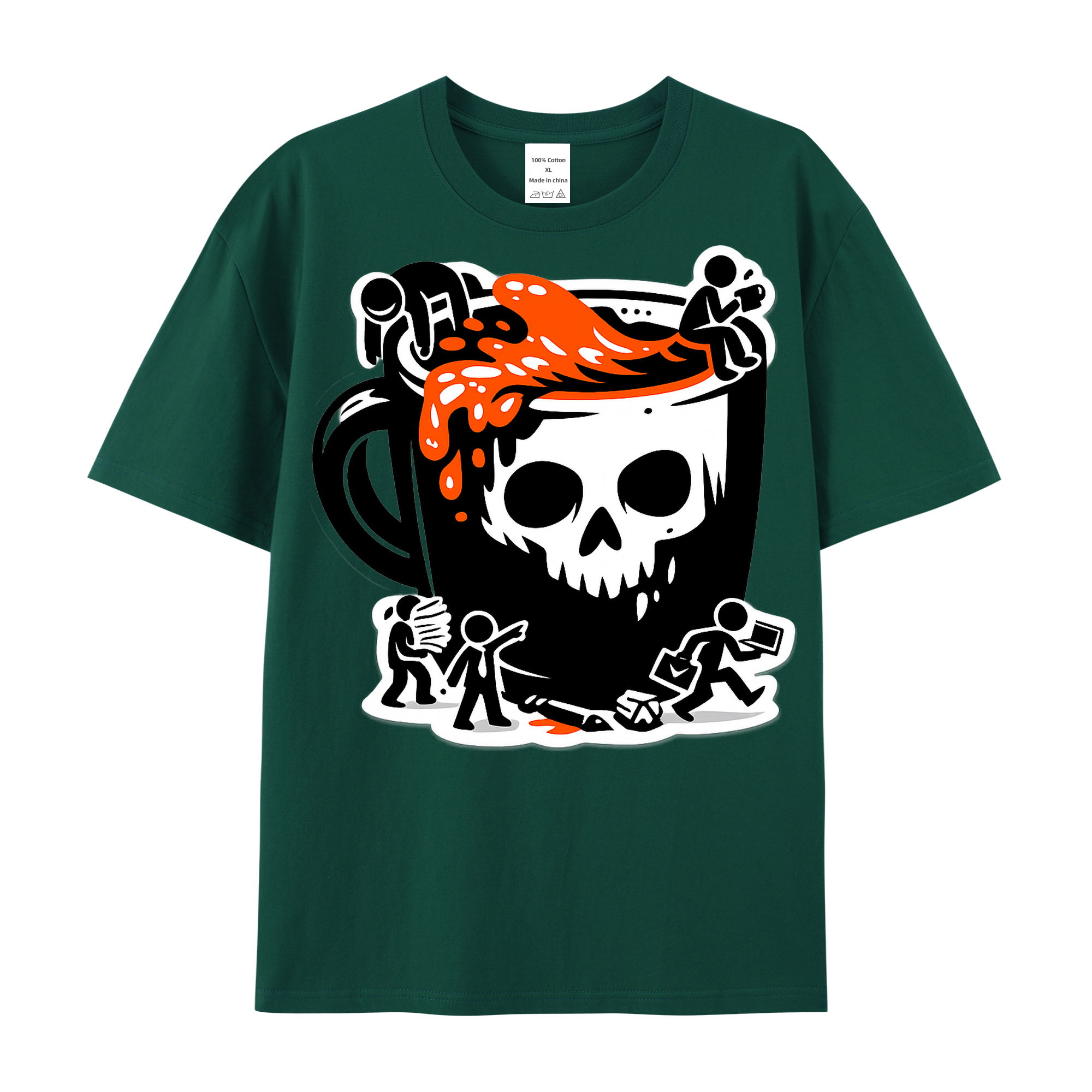 T-shirt Kaffee-Kollaps Kollegen Büro Alltag