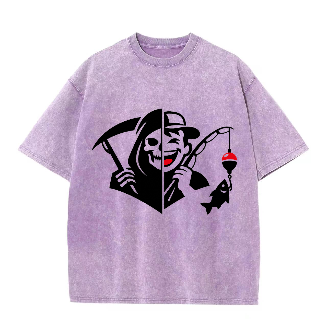 T-Shirt Angelglück am Wasser