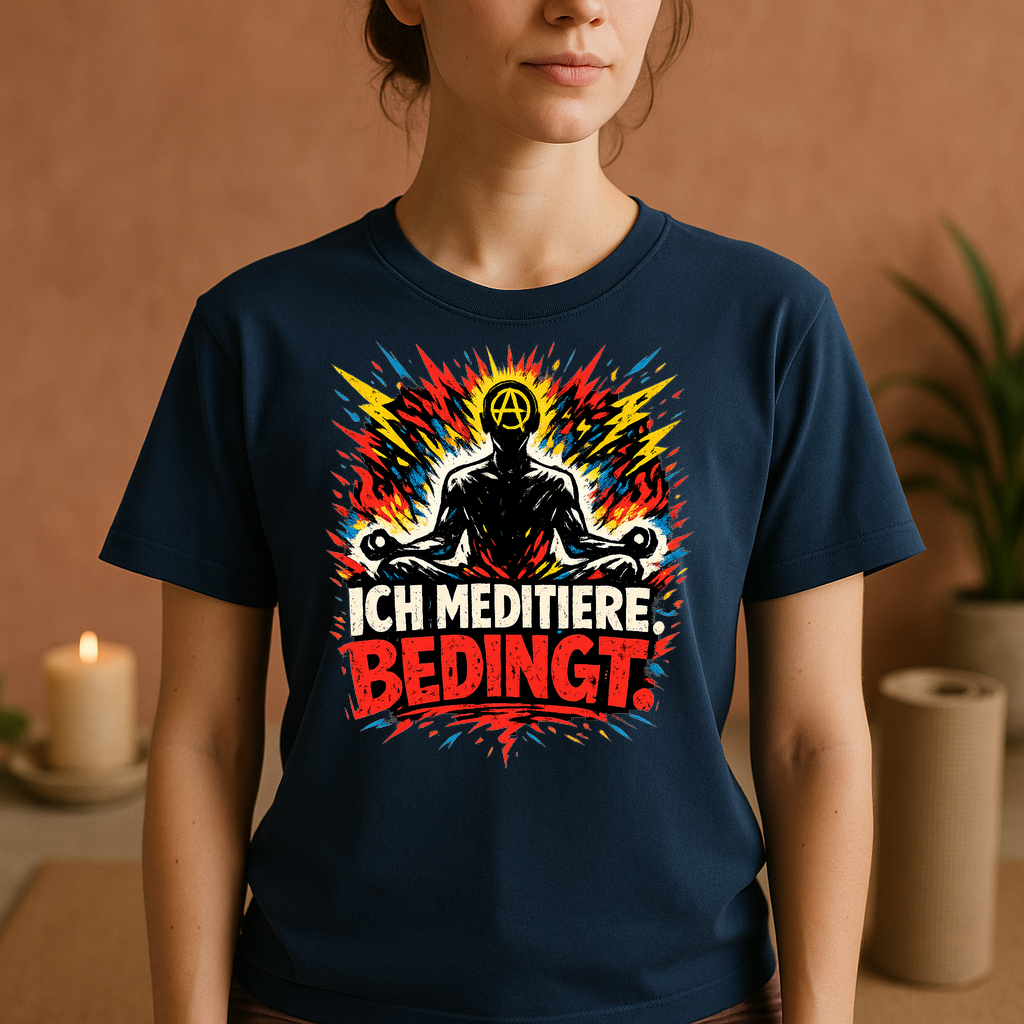 T-Shirt Zen Humor Ich meditiere Bedingt