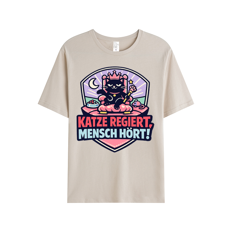 Katze regiert, Mensch hört! t-shirt