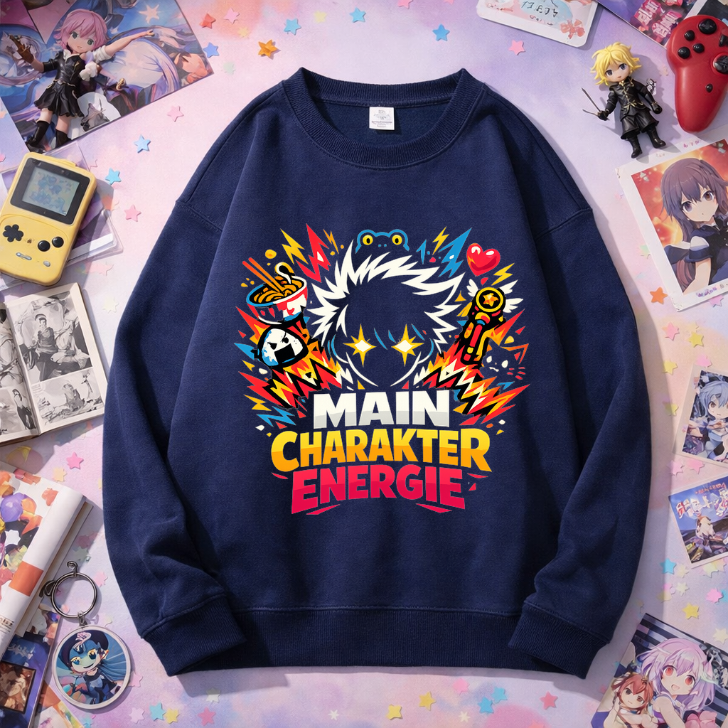 Sweatshirt Main Character Energie Anime Vibes