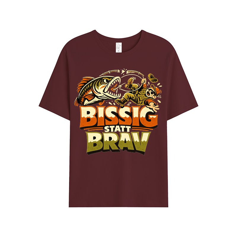 T-Shirt Bissig statt brav Anglerstyle