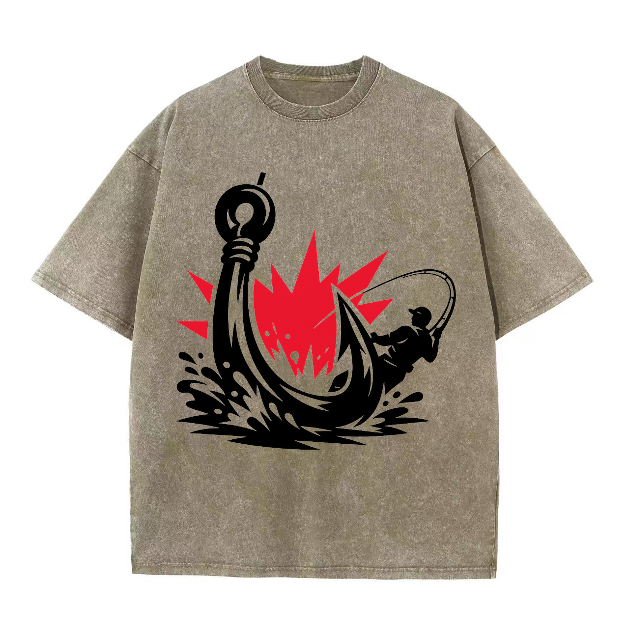 t-shirt Angelkönig am Wasser