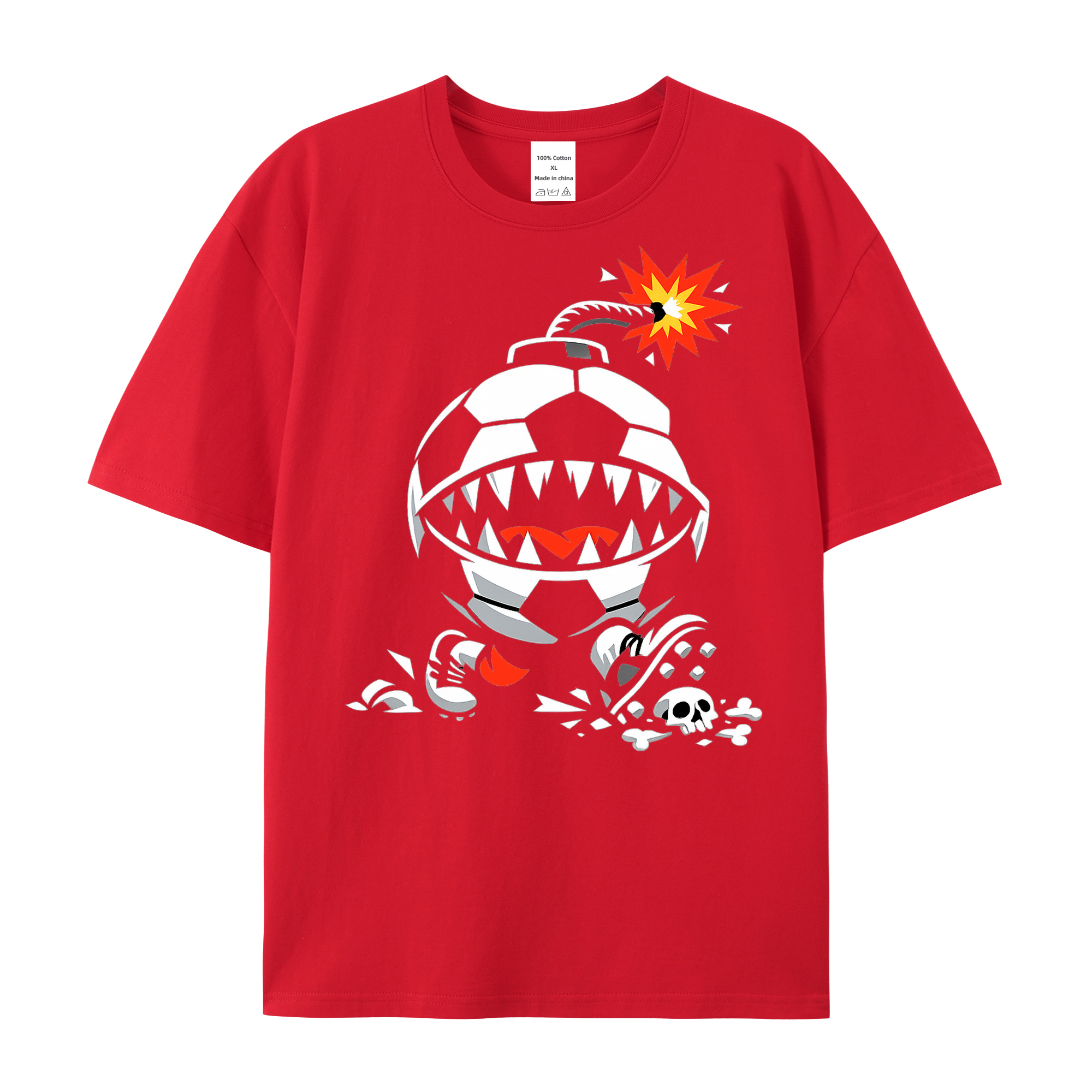 T-shirt Sarkastischer Anpfiff im Stadionblitz