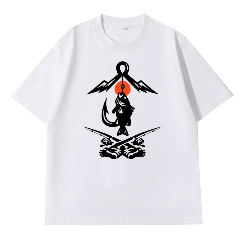 T-Shirt Angelglück am Wasser