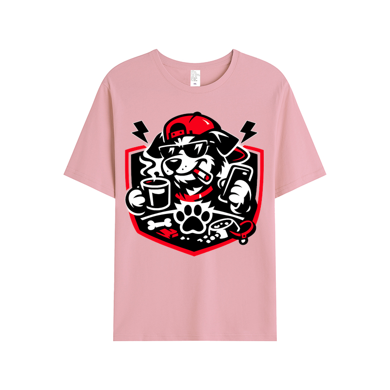 T-Shirt Hundeglück auf vier Pfoten