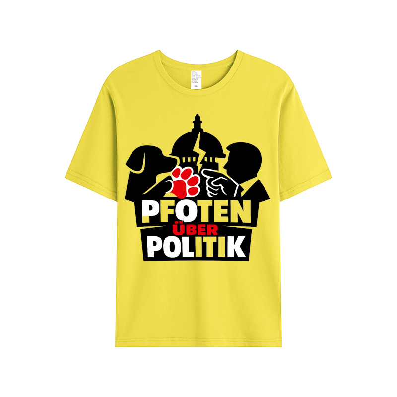 T-Shirt Pfoten über Politik Hundeliebe Edition