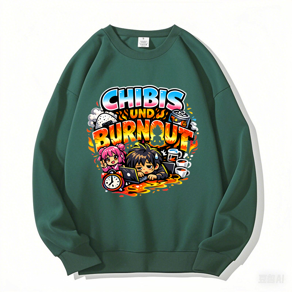 Sweatshirt Chibi Burnout Bliss