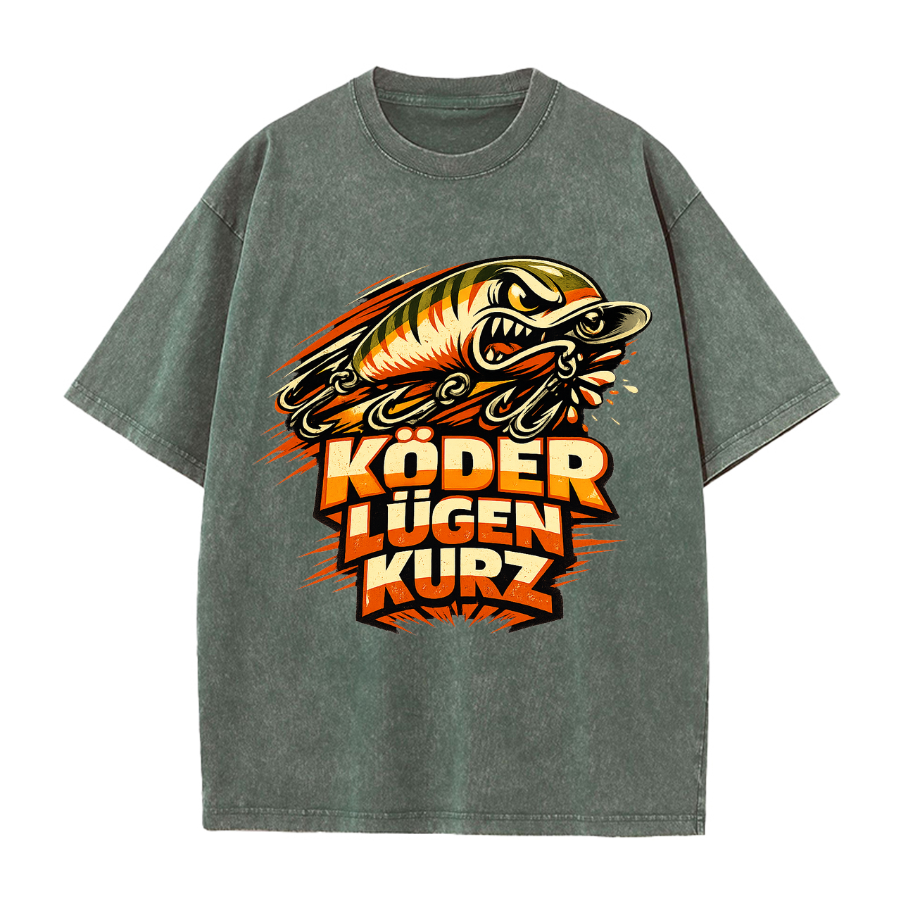 t-shirt Köder lügen kurz Anglerstyle