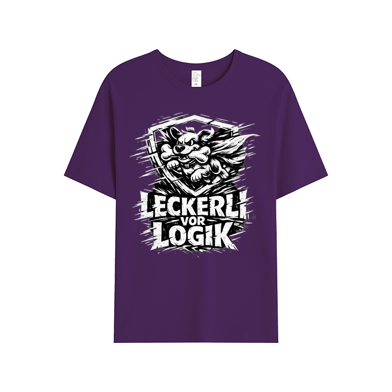 T-Shirt Leckerli vor Logik Hundeliebe