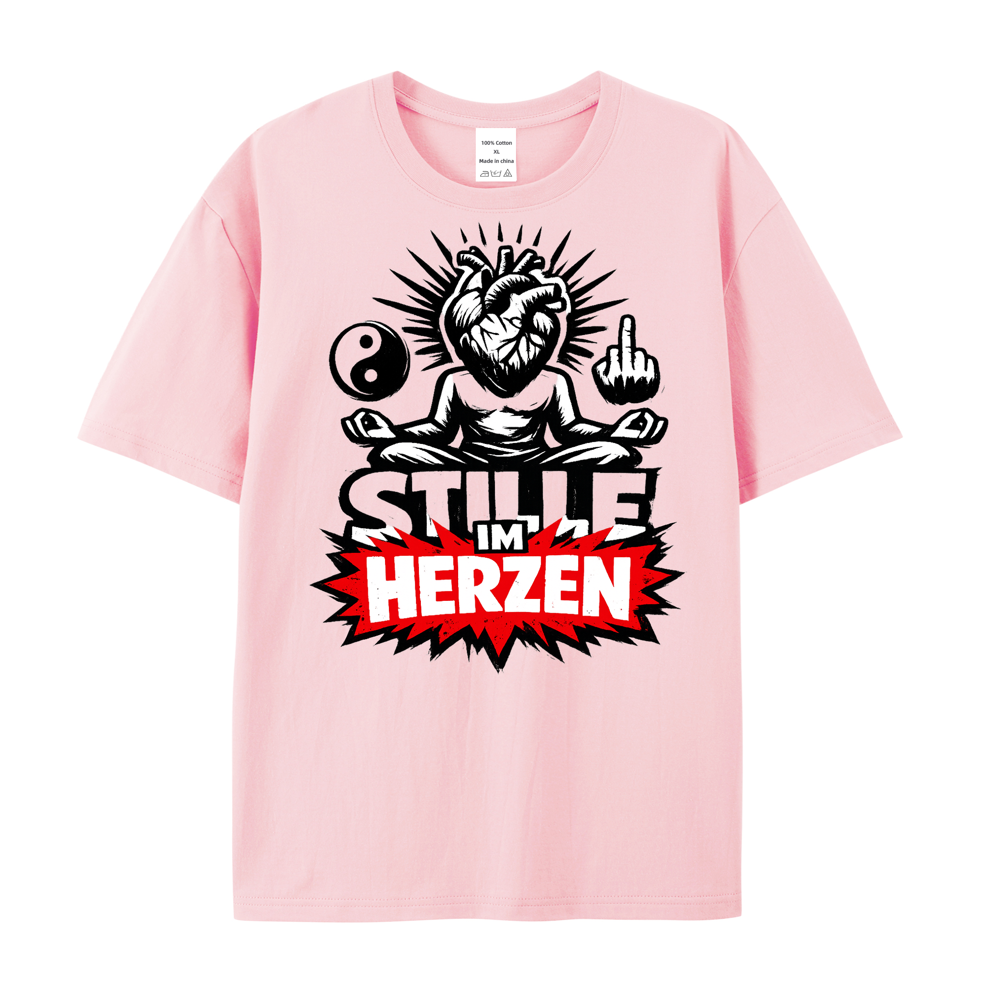T-Shirt Herzstille Yoga Vibes