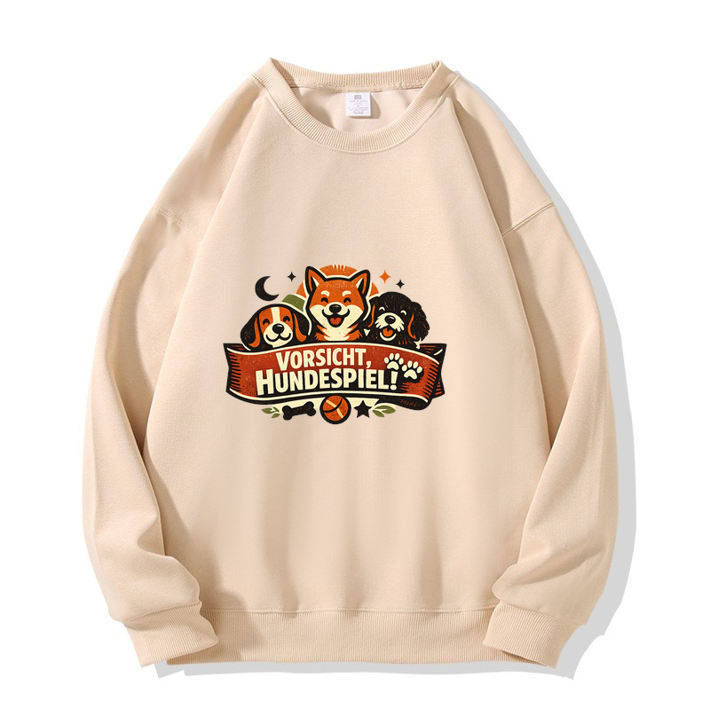 Sweatshirt Katzenspaß mit Hundewarnung 🐾
