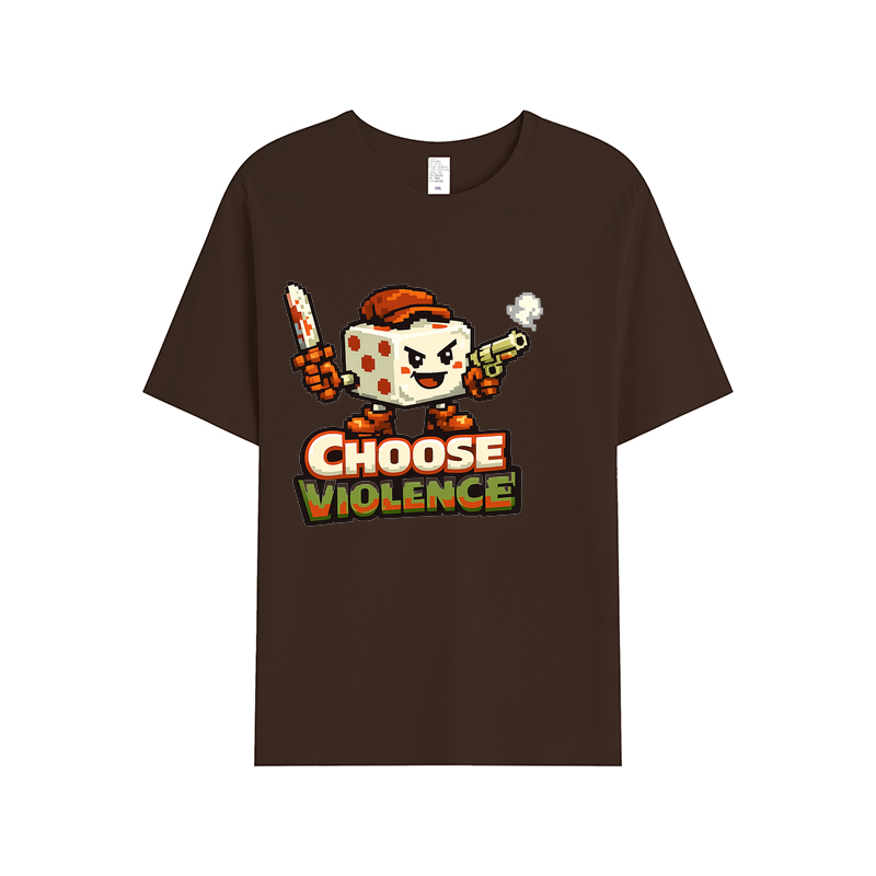 T-Shirt Pixel Power Choose Violence