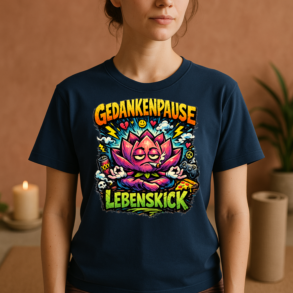 T-Shirt Gedankenpause Lebenskick Flow