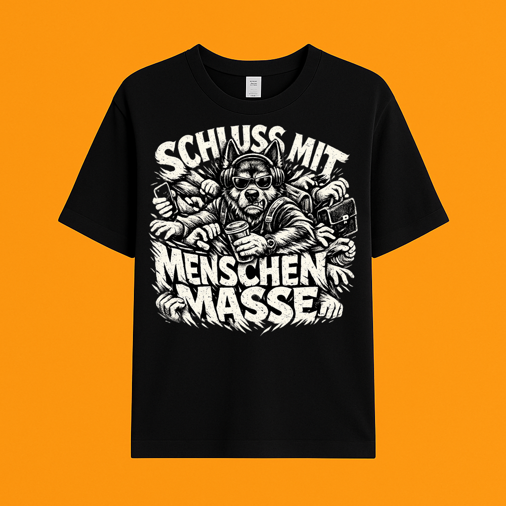 T-Shirt Schluss Mit Menschenmasse Hundeliebe