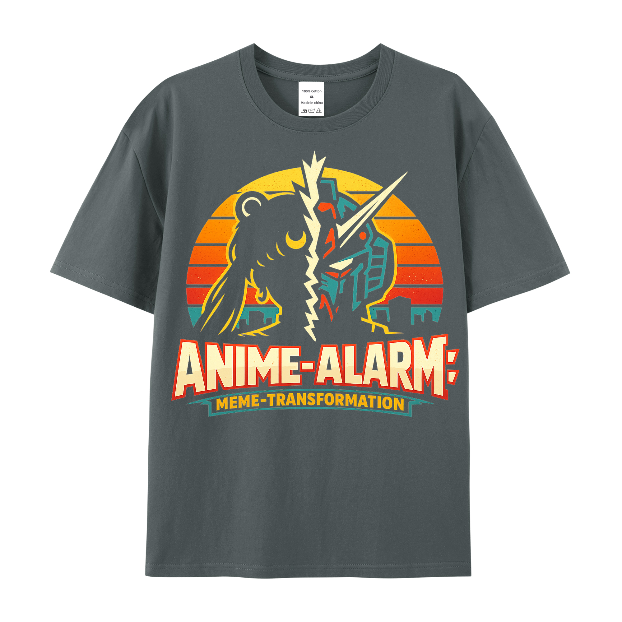 T-Shirt Anime-Alarm: Meme-Transformation