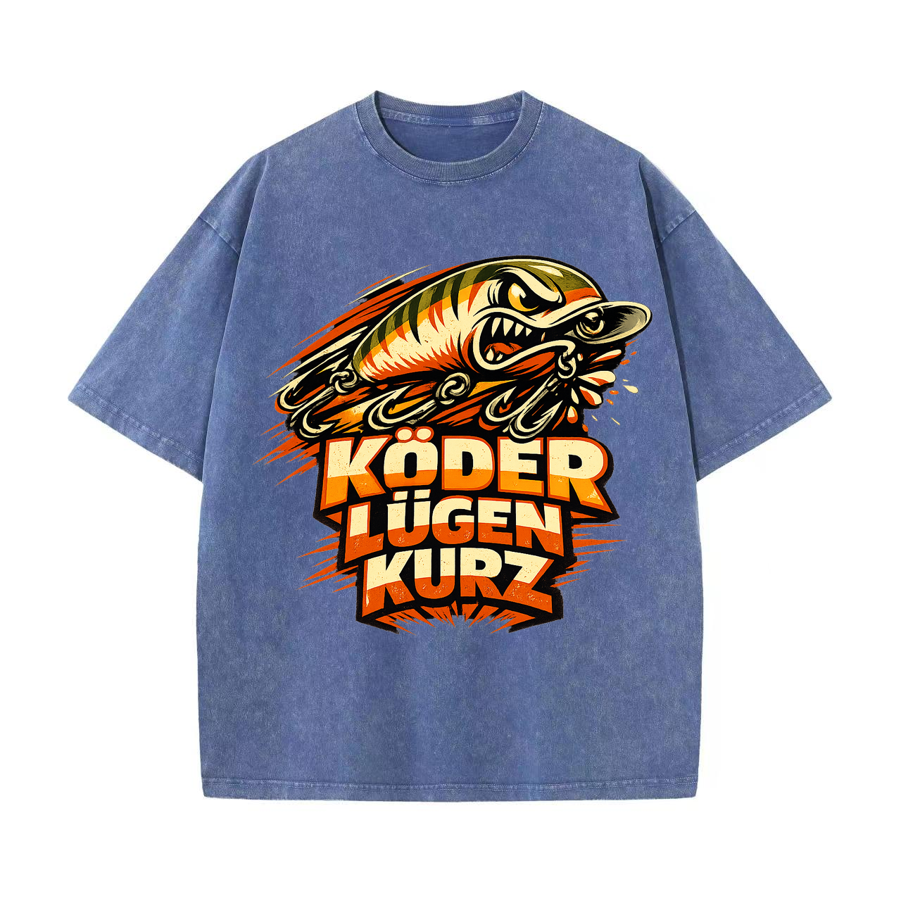 t-shirt Köder lügen kurz Anglerstyle