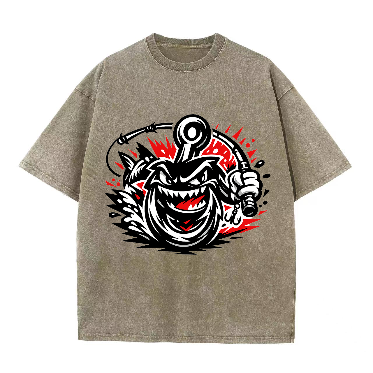 T-Shirt Angelglück am Wasser