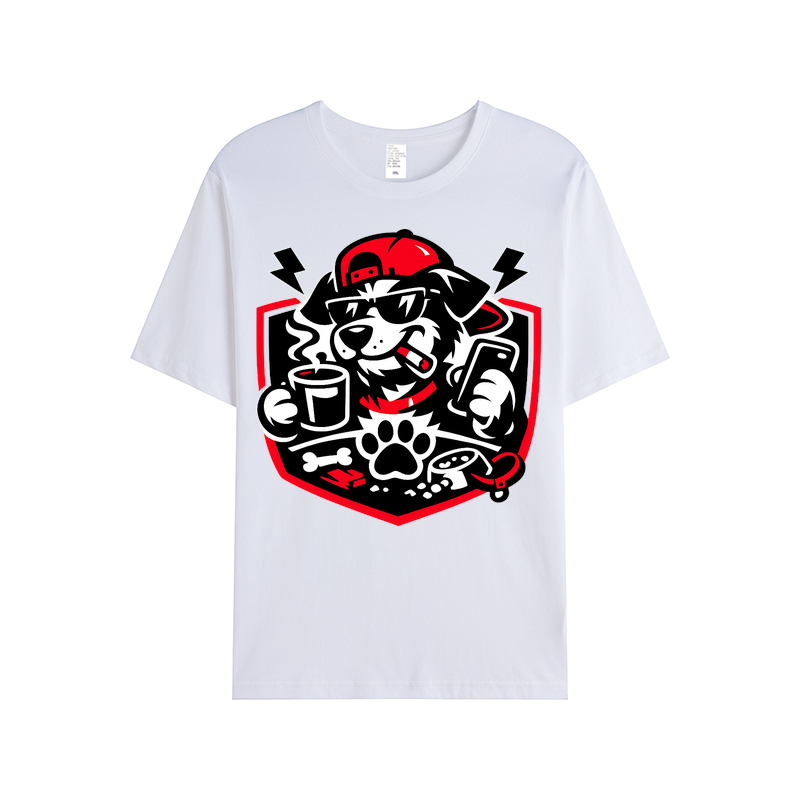 T-Shirt Hundeglück auf vier Pfoten