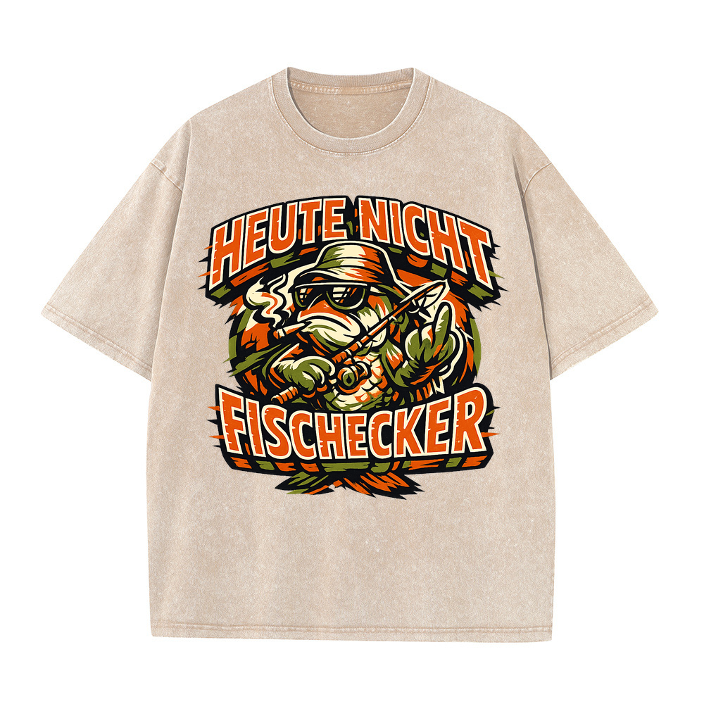 T-Shirt Heute nicht, Fischecker Catch & Chill