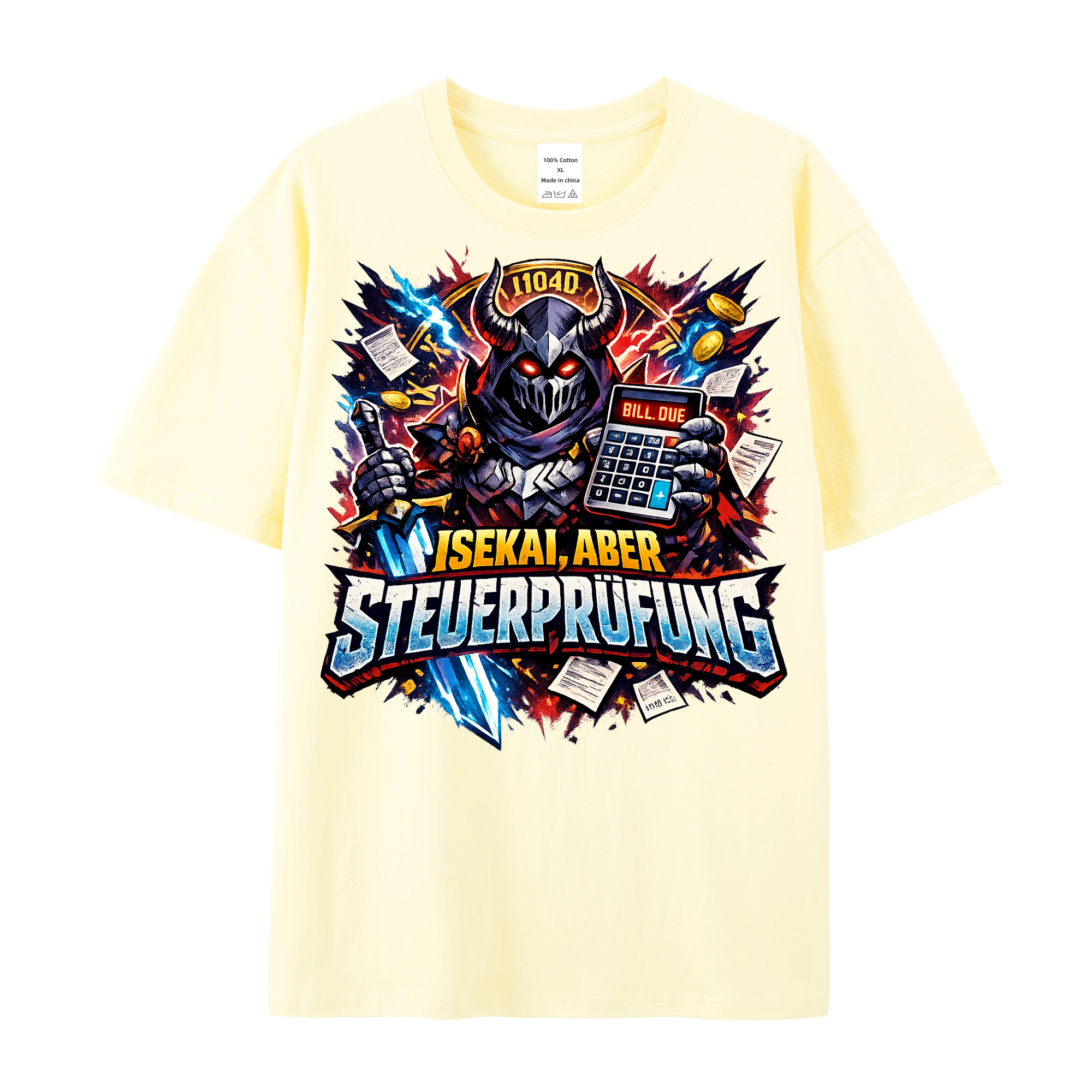 T-Shirt Isekai Steuerprüfung Chaos