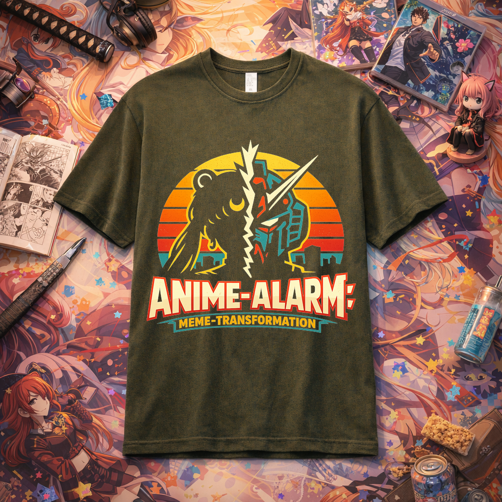 T-Shirt Anime-Alarm: Meme-Transformation